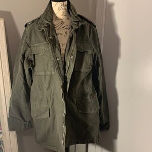 Olive Cargo pocket True Religion Utility Coat